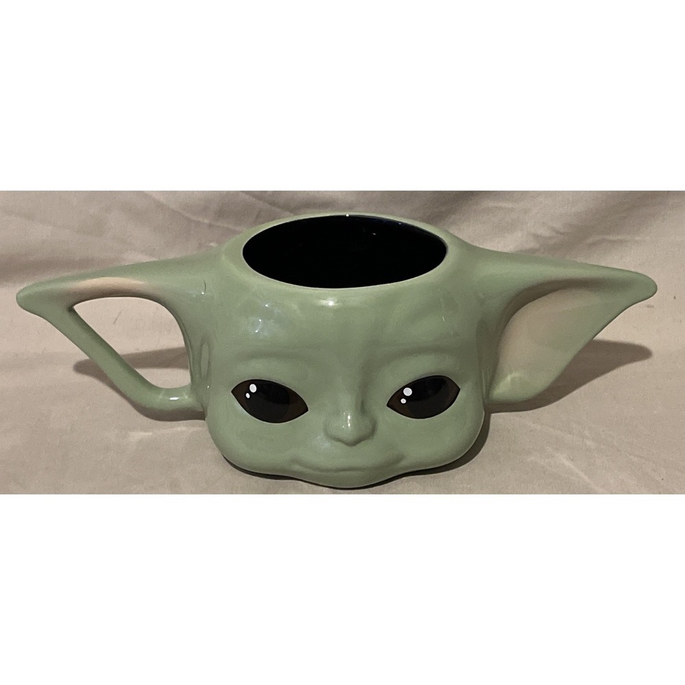 Star Wars Baby Yoda Grogu Mandalorian Coffee Mug Lucasfilm Green Collectible